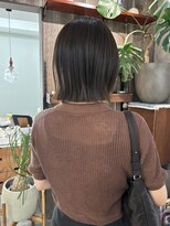 アルク(alku) ボブ オリーブカラー 透明感カラー