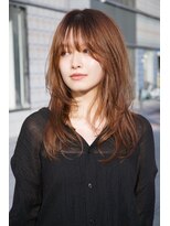 キユ(qiyu)&nbsp;大人ミディアムロングレイヤー透明感ブラウン［広島/八丁堀］