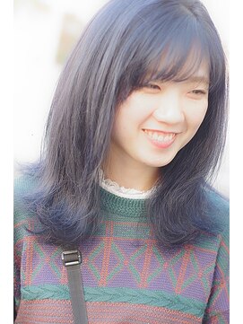 ソラ(sora) アッシュグレー＋ネイビーのグラデーションカラー