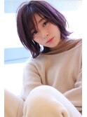 [BEHIVE 高橋]　春カラー　ラベンダーベージュ　ミディアムヘア