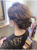 【W-ワット-新宿店 担当Satomi】結婚式ヘアセットアップスタイル
