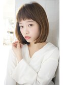 前下がりの大人小顔ボブ♪