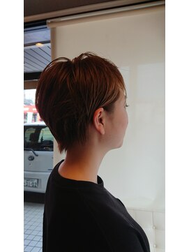 ヘアヌーダ ショートボブ、髪質改善、白髪ぼかし、キッズカット、カット