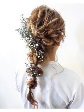 シルクレイ 新宿店(Silk-lei) 【Silk-lei】インスタ映え間違えなし☆編みおろしアレンジ♪