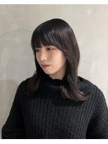 ヨーク(YOKE)&nbsp;【YOKE】韓国ヘアミディアム暗髪20代30代