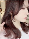 韓国前髪顔周り×くびれヘア【新宿/韓国へア】おくれ毛.小顔ヘア