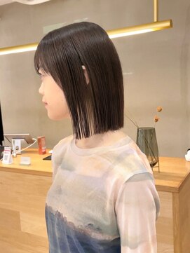 ローレン(LOREN) ミルクティーベージュぷつっとボブケアブリーチ 梅田