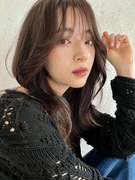 ロンド エスポワール 錦糸町(Lond espoir) 〇黒髪グレーベージュ韓国レイヤーロングくびれ前髪パーマ