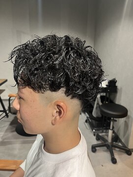 スウェル 柏店(Swell) ハイライト/マッシュパーマ/ウルフ/アッシュブラック/柏/MEN'S