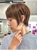 30代40代大人女性/前髪ありショートボブ/ショートヘア/髪質改善