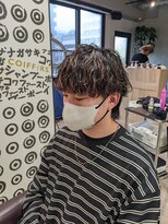 コワファーストナガサキシャンプーボーイ(COIFF1RST NAGASAKI SHAMPOO BOY)&nbsp;マッシュウルフ×波巻きスパイラルパーマ