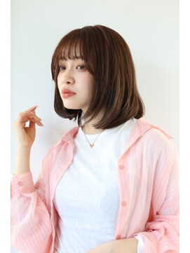 ガリカ 蔵前(Gallica) <土屋結良>大人のミディアムボブに薄めバングと顔周りレイヤー