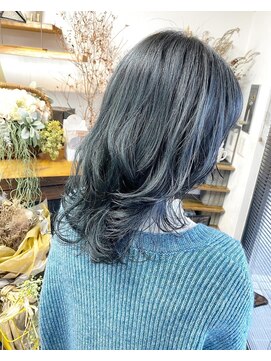 ヘアスタジオハレ(hair studio HALE) ムラ消し◎ネイビーカラー☆