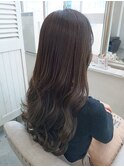 艶髪ロングレイヤー×カーキベージュ◎