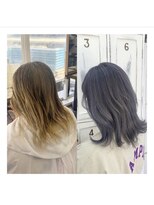 クラン ヘアーアンドスタジオ(CLAN hair & studio)&nbsp;ハイトーンエクステブリーチインナーミルクティーベージュ