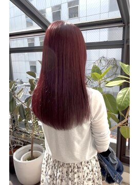 ヘッツ 仙台駅前店(HETTU) 黒髪/グレーベージュ/レイヤーロング/前髪パーマ/仙台