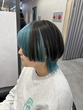 ヘアサロン ドットプラス 町田店(dot. plus) 【三輪 紗弓】ウルフ×インナーカラー