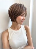 レイヤーカット白髪ぼかしハイライトダブルカラーインナーカラー