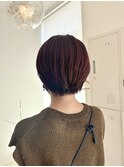 耳かけショート×ディープボルドー☆