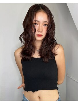 シェノン 心斎橋(CHAINON) ブリーチなしでできるワインレッド