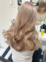 ランテルディ 渋谷(LANTERDIT)&nbsp;透明感カラー　ミルクティーカラー　艶感　ロングヘア　韓国ヘア