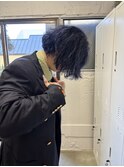 【TALO】ネイビー×くせ毛カット
