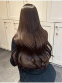 13345黒髪くびれヘア髪質改善レイヤーカット韓国風巻きワンホン