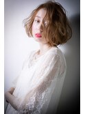 □透明感カラーオレンジベージュミニボブ415戸田公園20代30代
