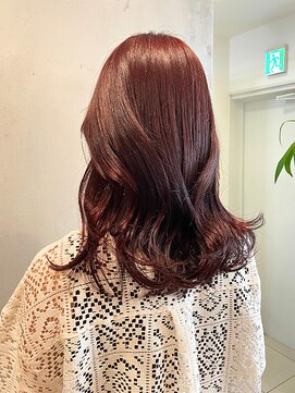 リアン(Lien) ブリーチなしダブルカラー/透明感/ピンクラベンダーブラウン