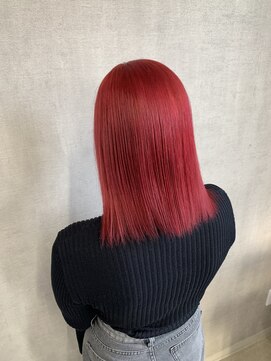 トリコ(ToricO) ダブルカラー ブリーチカラー ダークレッド アクリルレッド