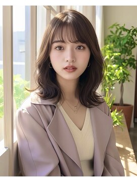 アフロート ディル(AFLOAT D'L) 『大人の髪型』小顔前髪パーマレイヤーカットのくびれヘア