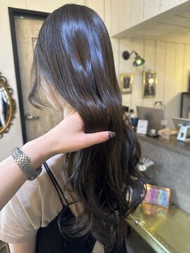 フルアヘッド(FULL A HEAD) オリーブブラウン/赤み消しカラー/ツヤカラー/20代/30代