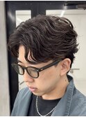 フェザーパーマ/毛流れパーマ/広島メンズ