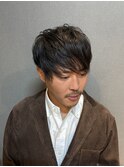 ビジネスツーブロックショート ストレートパーマ ダウンバング