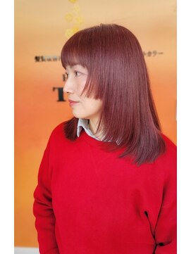 トウカ 南流山店(TOUKA) ぱっつん ミディアム ウルフ