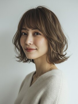 ハートテンセカンド 武蔵新城店(HEART2nd) 着物ヘア/ダークアッシュ/ミディアムレイヤーカット/武蔵新城