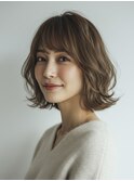 ワンホンレイヤー/ミルクティーブロンド/ダークブルー/武蔵新城