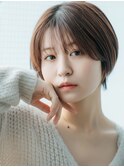 大人可愛い丸みショート20代30代40代◎前髪あり小顔ボブ越谷