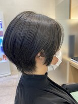 ファースト 長町店(first)&nbsp;【暗髪×前髪なしショートヘア】頭の形ハイライトが綺麗に見える