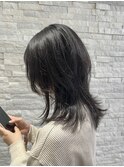 ウルフカット　小顔見せレイヤー