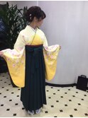 袴の着付け・ヘアセット