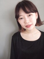 コス(kos) 外ハネショートボブ*インナーカラー