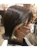 インナーカラー×ホワイトベージュ