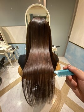 ロンド ストラーダ 心斎橋(Lond strada) シルキーベージュ×グレージュカラー【髪質改善/縮毛矯正】