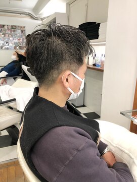 ヘッズ 本八幡店(HEADS) かき上げヘア ニュアンスマッシュ サイドパート 韓国マッシュ