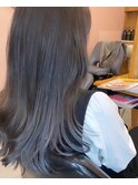 透明感グレージュカラー