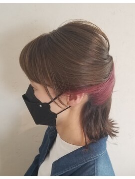 ヘアーアンドネイル ルシア(Hair&Nail Lucia) 外はねミディアム