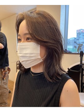 ノラキチジョウジ(NORA KICHIJOJI) #カーテンバング#ミディアム#切りっぱなしボブ#外はね#レイヤー