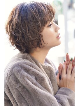 ロンドポレール 北千住(Lond polaire) 【米倉かずひさ】ショートボブ　ペールベージュ