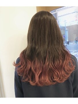 ルッソリベラ 池袋(Lusso libera) 裾カラー　オレンジピンク　ダスティーピンク◎30代40代50代